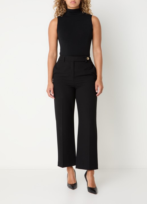 Wolford Viscose string body met col - voorkant 3 zwart