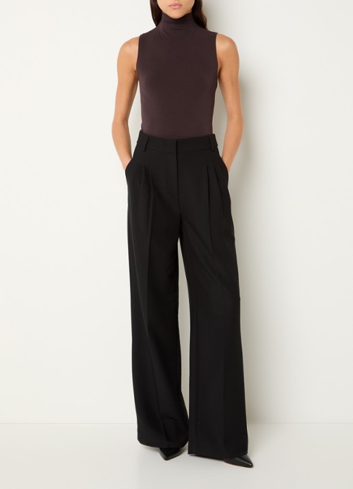 Wolford Viscose string body met col - voorkant 3 bruin