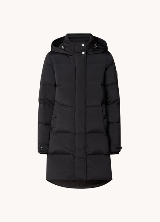 Woolrich Alsea gewatteerde jas met donsvulling met steekzakken - voorkant zwart
