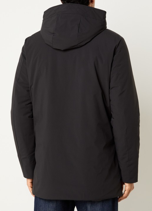 Woolrich Arctic gewatteerde parka met donsvulling en waterafstotende coating - achterkant 2 zwart