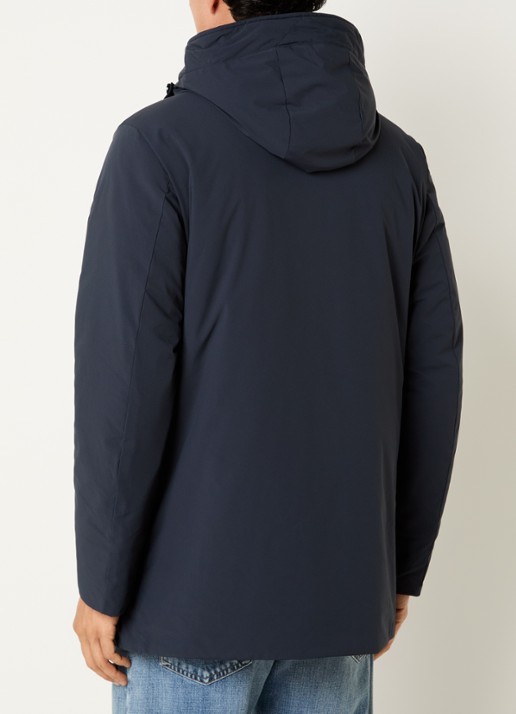Woolrich Arctic gewatteerde parka met donsvulling en waterafstotende coating - achterkant 2 donkerblauw