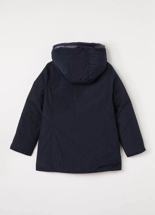 Woolrich Arctic gewatteerde parka met donsvulling - achterkant donkerblauw