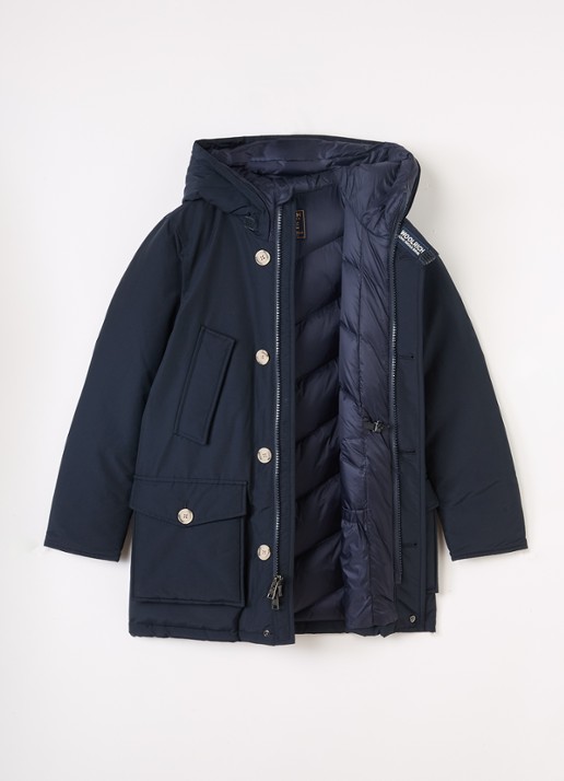 Woolrich Arctic gewatteerde parka met donsvulling - voorkant 3 blauw
