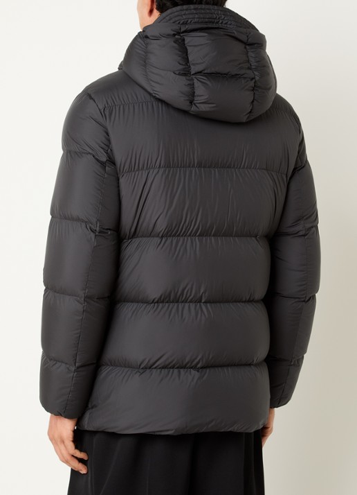 Woolrich Cloud Davis parka met donsvulling en capuchon - achterkant 4 donkergrijs
