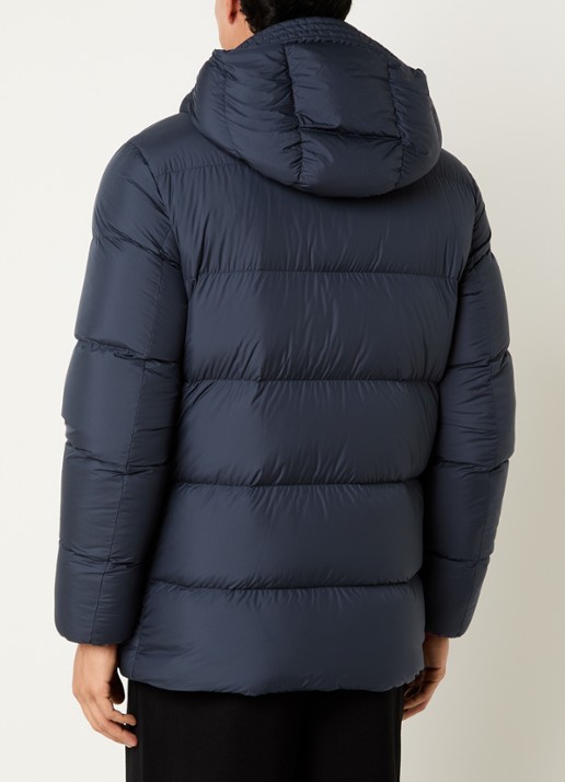 Woolrich Cloud Davis parka met donsvulling en capuchon - achterkant 4 blauw