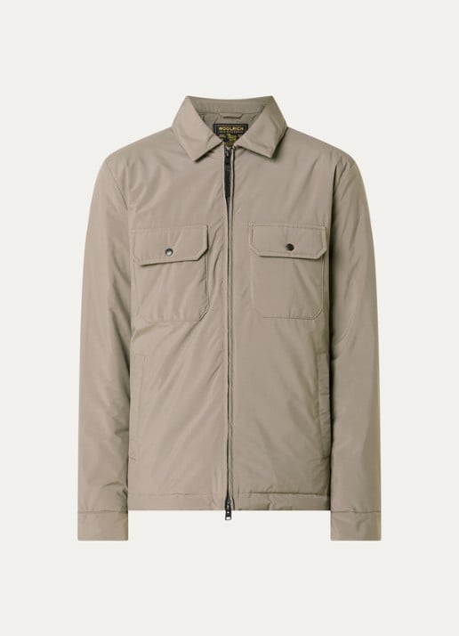 Woolrich Cloud gewatteerde jack met donsvulling - voorkant zand