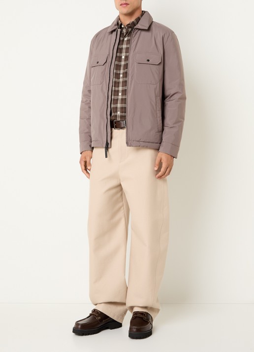 Woolrich Cloud gewatteerde jack met donsvulling - voorkant 2 zand