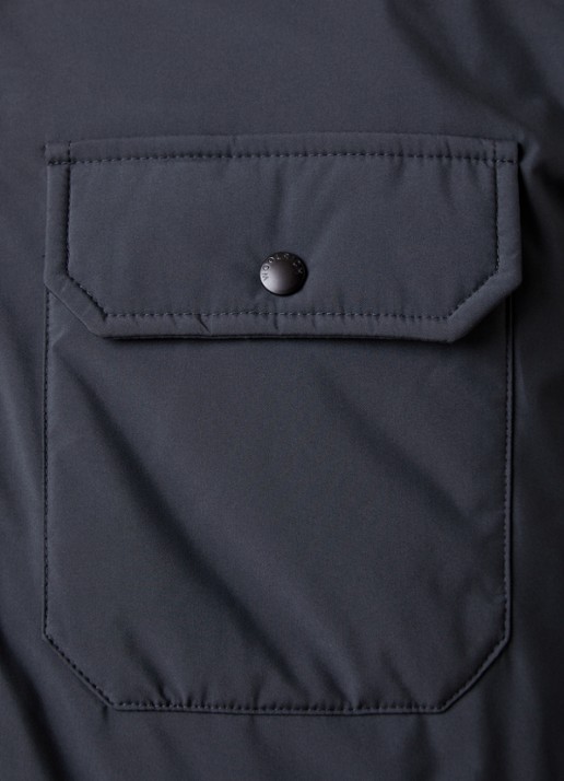 Woolrich Cloud gewatteerde jack met donsvulling - detail 6 grijs