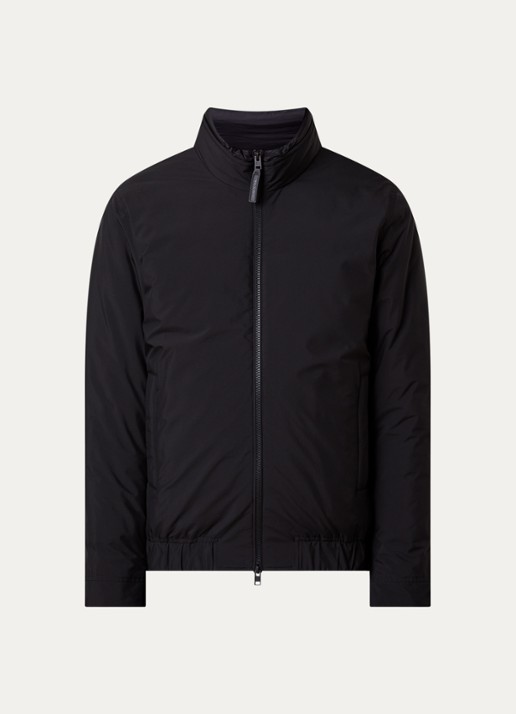 Woolrich Cloud Lewis gewatteerd bomberjack met steekzakken - voorkant 5 zwart