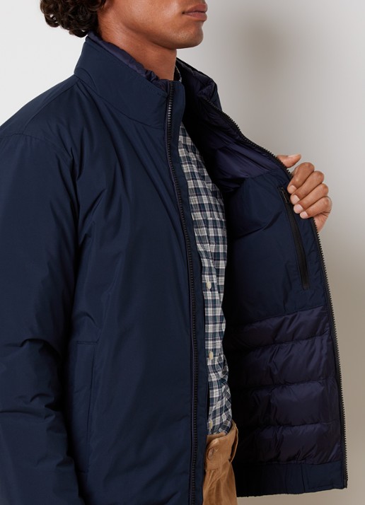 Woolrich Cloud Lewis gewatteerd bomberjack met steekzakken - detail 3 donkerblauw