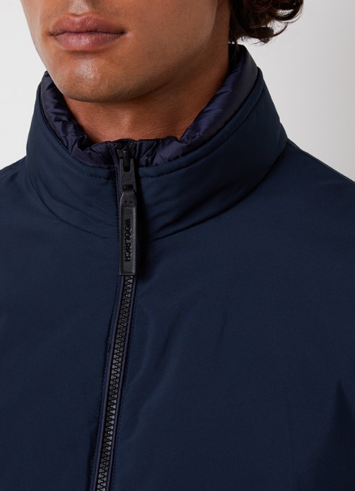 Woolrich Cloud Lewis gewatteerd bomberjack met steekzakken - detail 4 donkerblauw