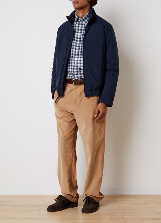 Woolrich Cloud Lewis gewatteerd bomberjack met steekzakken - voorkant 6 donkerblauw