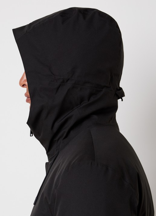 Woolrich Crestmont 3-in-1 gewatteerde parka met uitneembare voering - detail 2 zwart