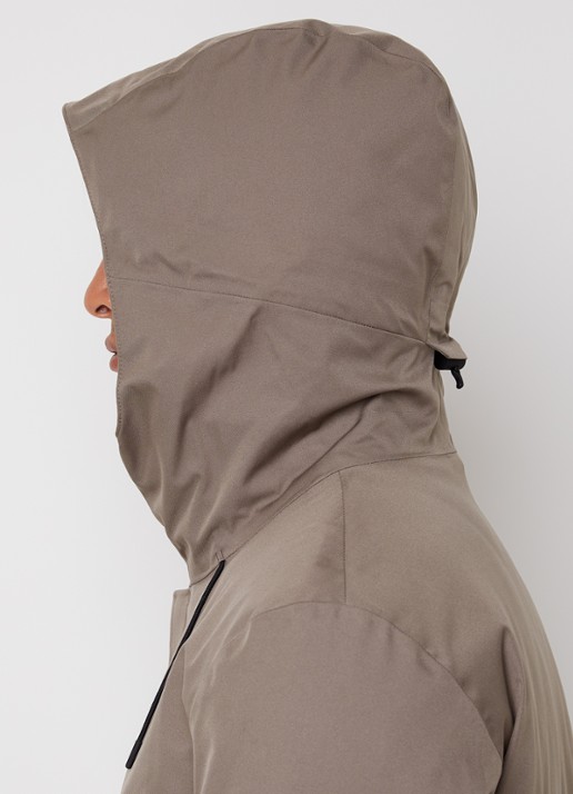 Woolrich Crestmont 3-in-1 gewatteerde parka met uitneembare voering - detail 6 zand