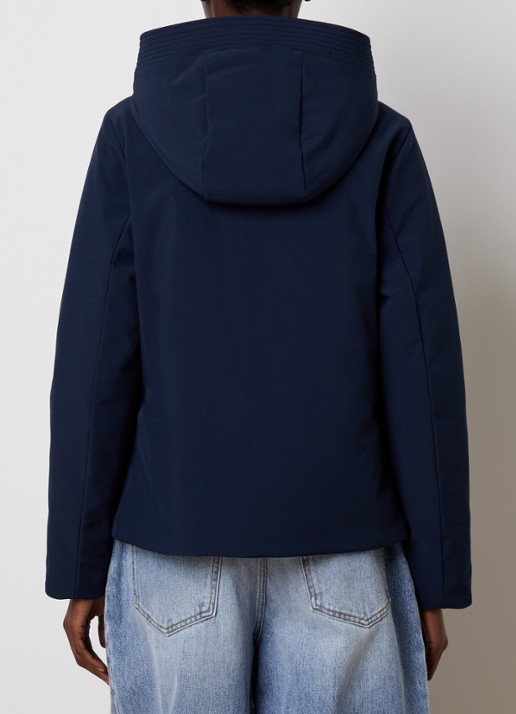 Woolrich Gewatteerd jack met donsvulling en ritszakken - achterkant 4 royalblauw