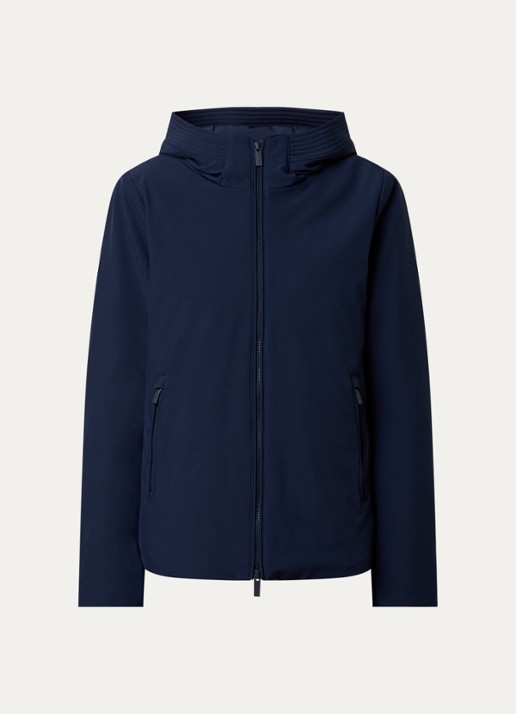 Woolrich Gewatteerd jack met donsvulling en ritszakken - voorkant 5 royalblauw