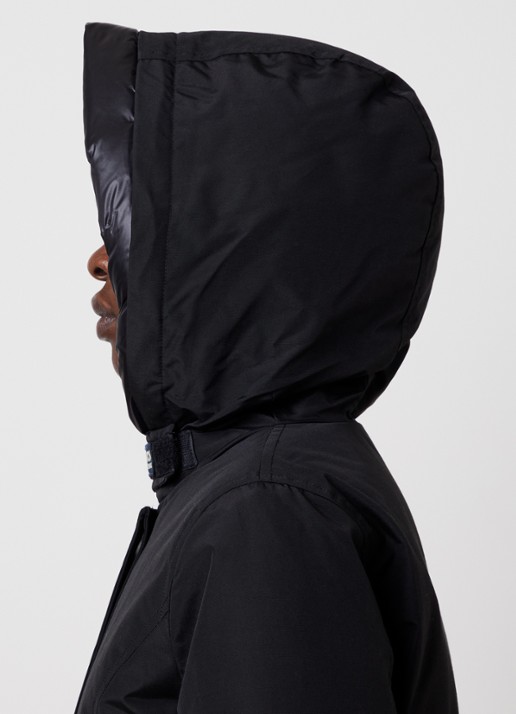 Woolrich Gewatteerde parka met donsvulling en opgestikte zakken - detail 2 zwart