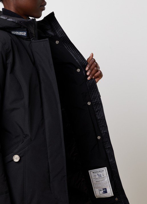 Woolrich Gewatteerde parka met donsvulling en opgestikte zakken - detail 3 zwart
