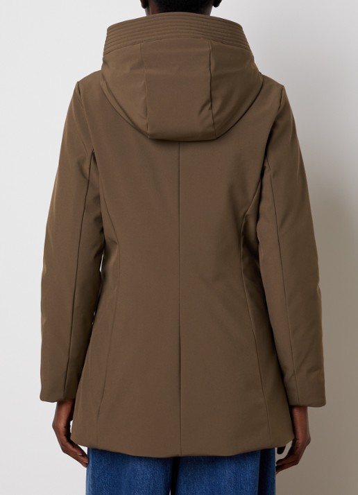 Woolrich Gewatteerde parka met donsvulling en steekzakken - achterkant 4 camel