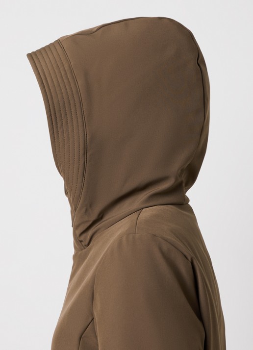 Woolrich Gewatteerde parka met donsvulling en steekzakken - detail 2 camel