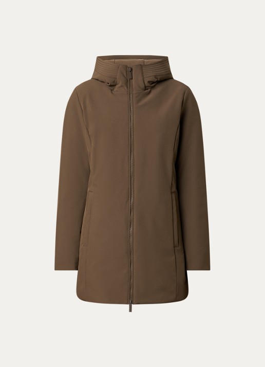 Woolrich Gewatteerde parka met donsvulling en steekzakken - voorkant 5 camel
