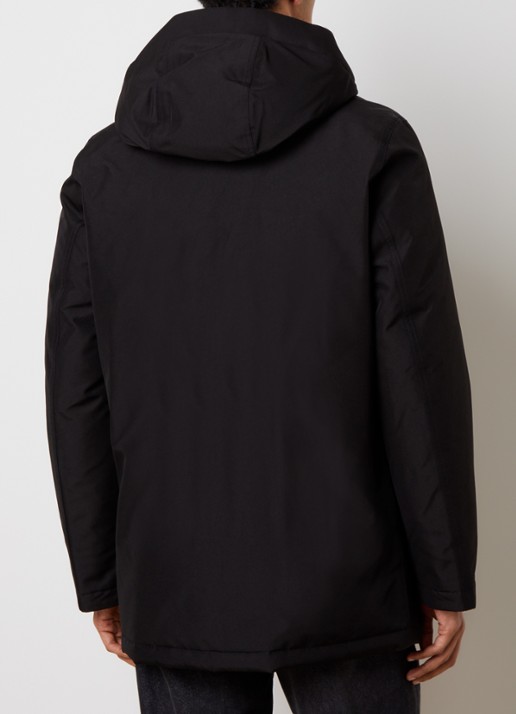 Woolrich Gewatteerde parka met donsvulling - achterkant 6 zwart