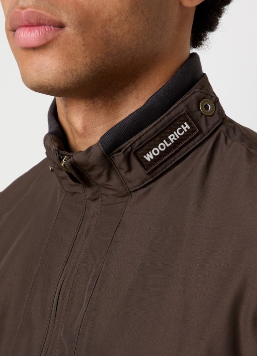 Woolrich Jack met logo en steekzakken - detail 5 lichtbruin