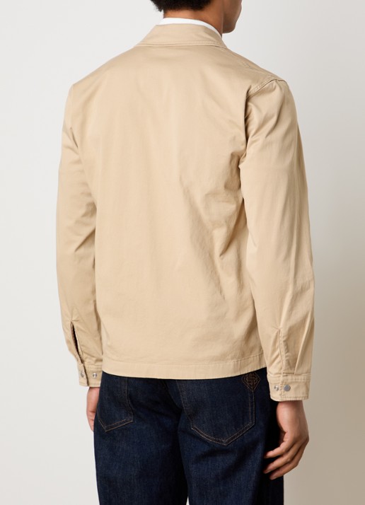 Woolrich Jack met steekzakken - achterkant khaki