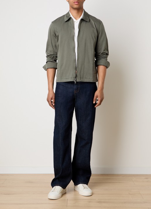 Woolrich Jack met steekzakken - voorkant 5 olijfgroen