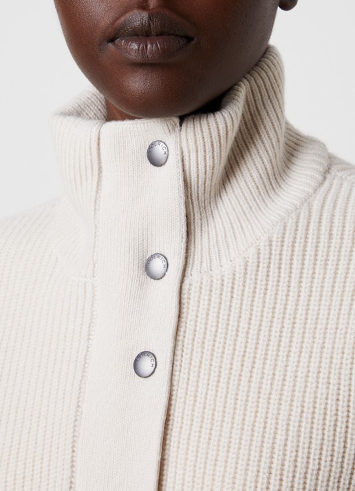 Woolrich Jack van wol met steekzakken - detail 3 gebroken wit