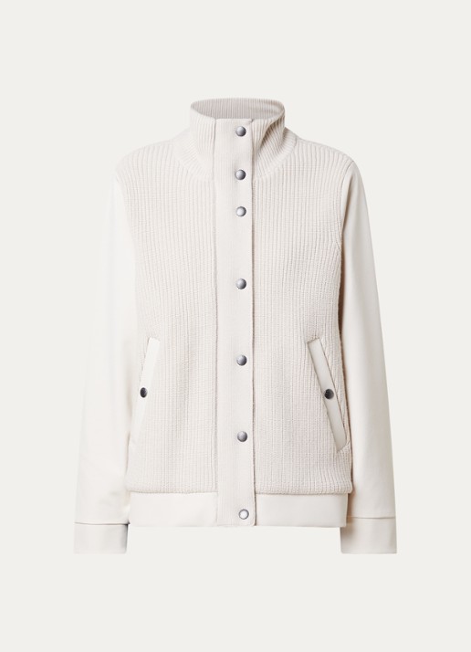 Woolrich Jack van wol met steekzakken - voorkant 4 gebroken wit