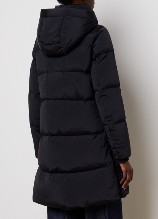 Woolrich Kelly gewatteerde parka met donsvulling en steekzakken - achterkant zwart