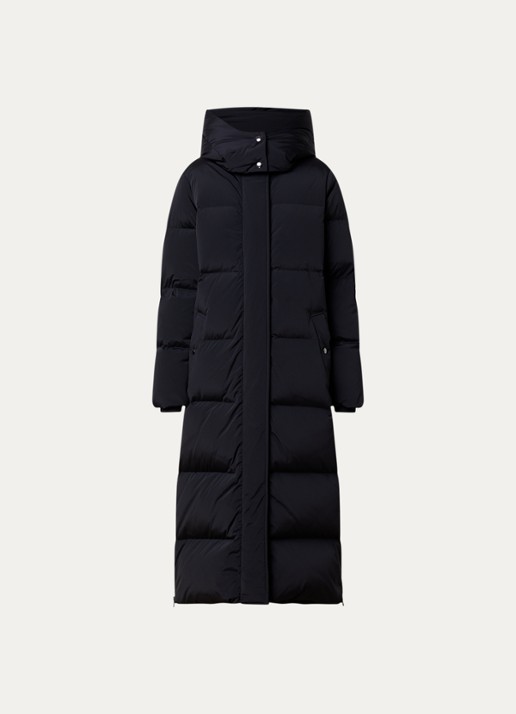 Woolrich Kelly gewatteerde parka met donsvulling en steekzakken - voorkant zwart