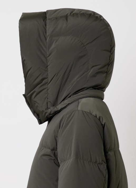 Woolrich Kelly gewatteerde parka met donsvulling en steekzakken - detail 2 bronsgroen