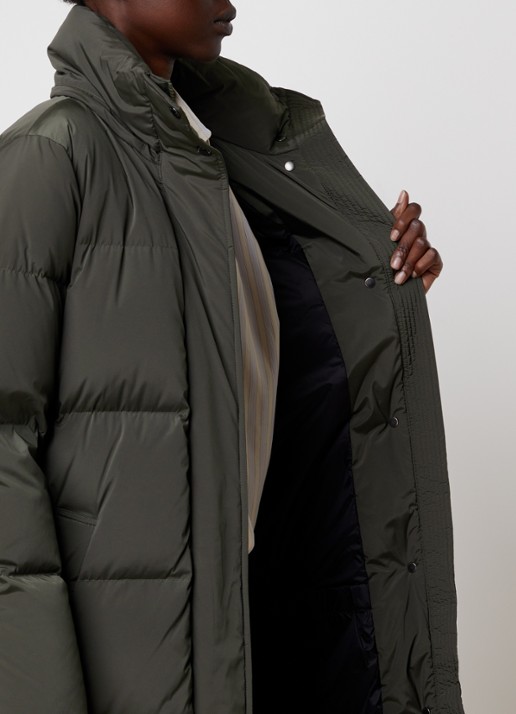 Woolrich Kelly gewatteerde parka met donsvulling en steekzakken - detail 3 bronsgroen