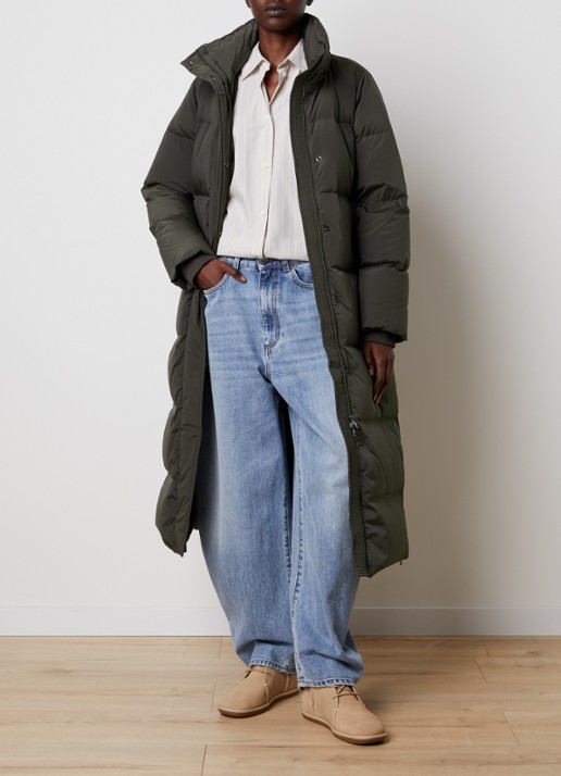 Woolrich Kelly gewatteerde parka met donsvulling en steekzakken - voorkant 6 bronsgroen