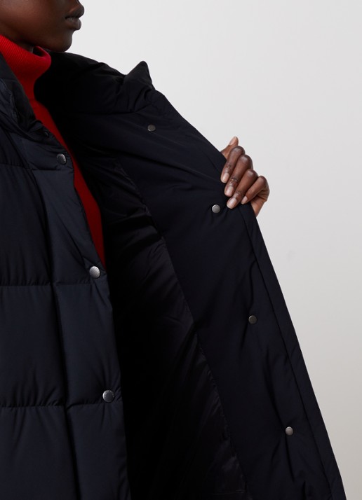 Woolrich Madison gewatteerde jas met donsvulling - detail 2 zwart