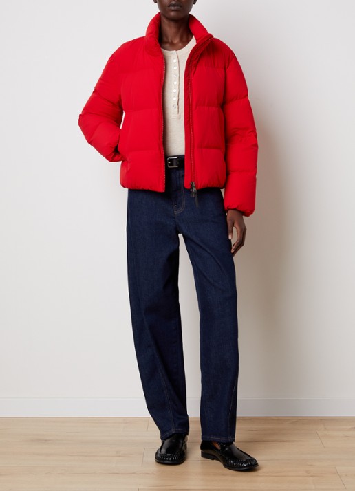 Woolrich Madison gewatteerde jas met donsvulling - voorkant 5 rood