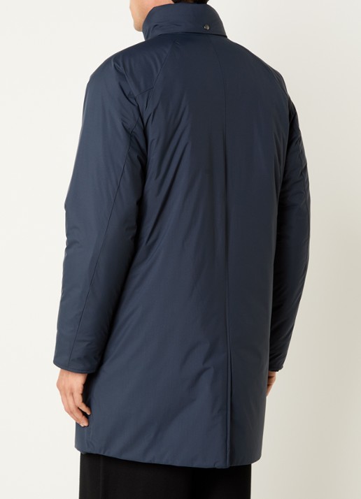 Woolrich Micro gewatteerde parka met opgestikte zakken - achterkant 4 blauw