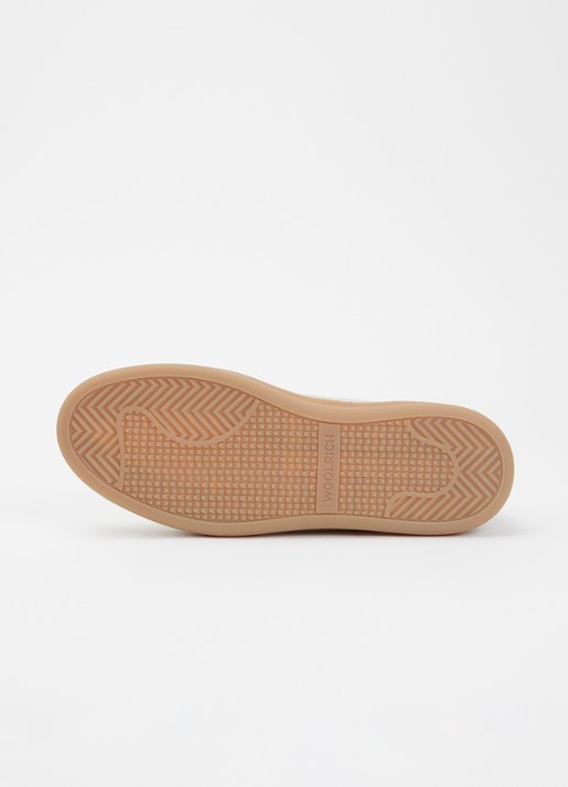 Woolrich Samba sneaker van leer met details van suède - detail 3 beige