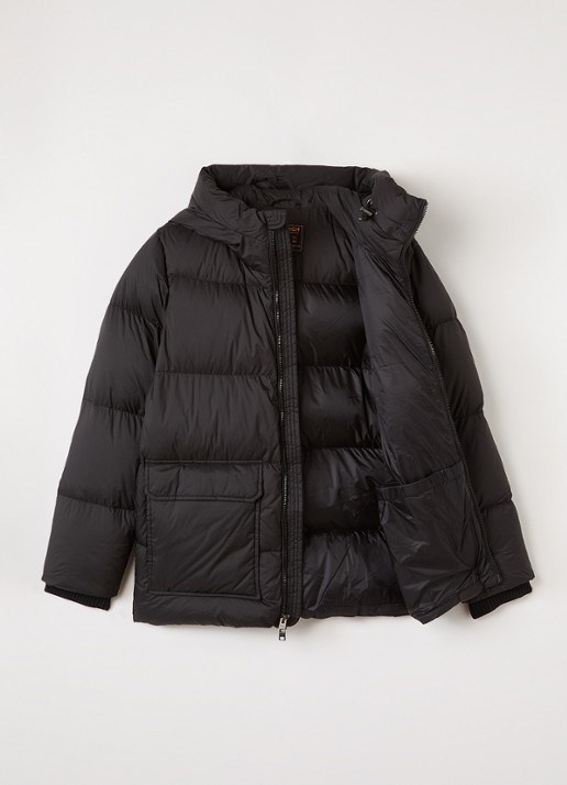 Woolrich Sierra pufferjack met donsvulling - voorkant 2 zwart