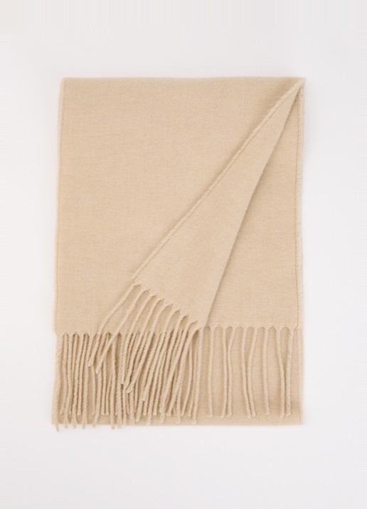 Woolrich Sjaal van wol met franjes 200 x 25 cm
