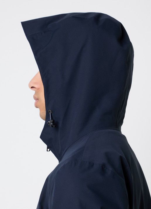 Woolrich Softshell jack met capuchon - detail 3 donkerblauw