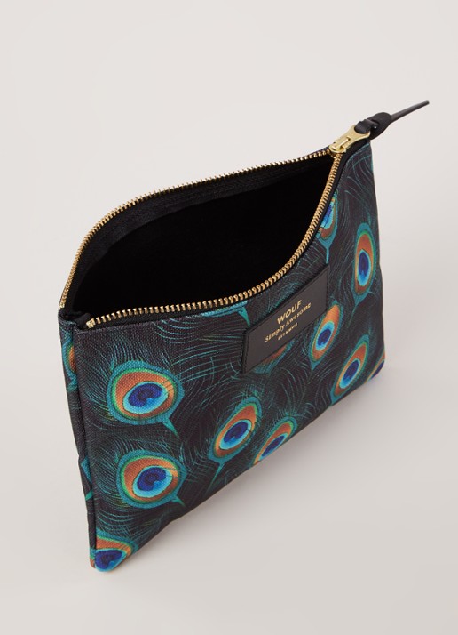 Wouf Etui met print - detail 3 donkergroen