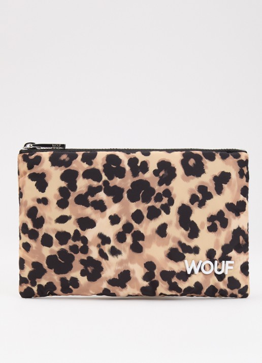 Wouf Feline toilettas met panterprint en logo