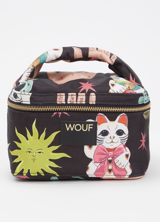 Wouf Fortuna make-up tas met print