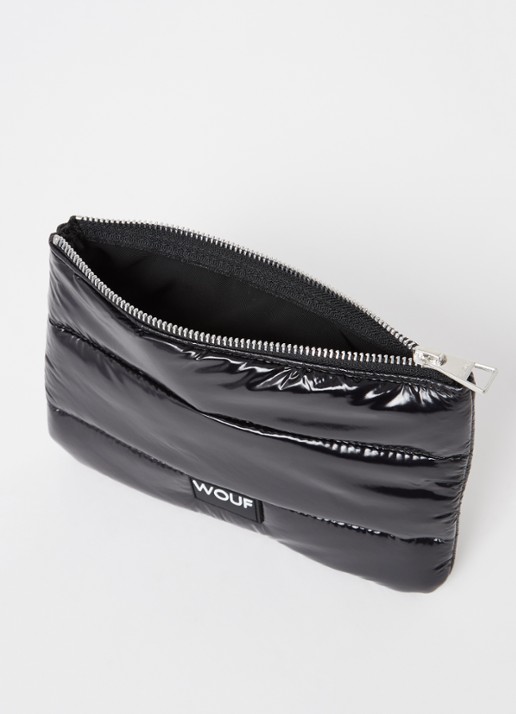 Wouf Glossy toilettas - voorkant 2 zwart