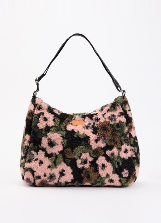 Wouf Margot Hobo schoudertas van teddy met print