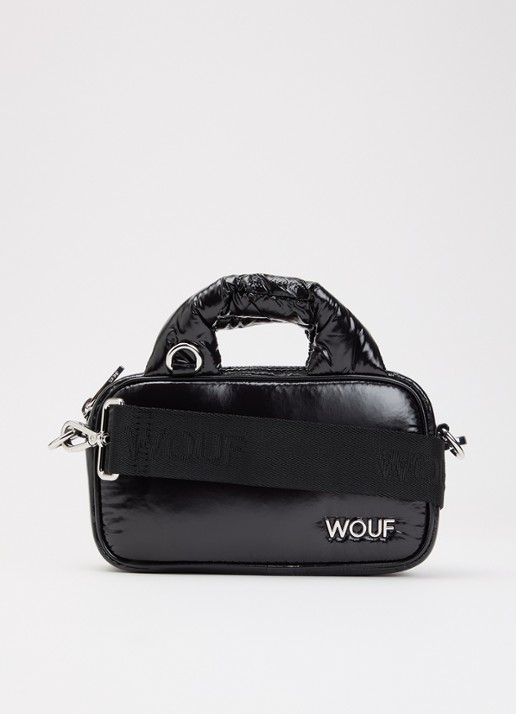 Wouf Night Mini handtas met logo en afneembare schouderriem