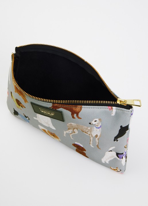 Wouf Puppy XL toilettas met print - voorkant 2 multicolor